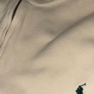 Ralph Lauren Men's Cream Zip-Up Sweater